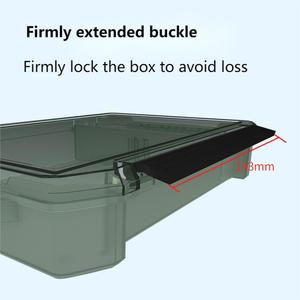 Boîte à pêche portable en plastique imperméable TG, résistante aux chocs, avec compartiments réglables pour leurres, hameçons, pêche en rivière, <span class=keywords><strong>lac</strong></span>, ruisseau - Product Image 4