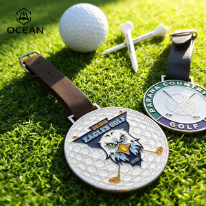 Etichetta per Sacca da <span class=keywords><strong>Golf</strong></span> di Alta Qualità, Stile Vintage in Metallo, Accessorio per <span class=keywords><strong>Golf</strong></span>, Regalo Aziendale di Prestigio - Product Image 1