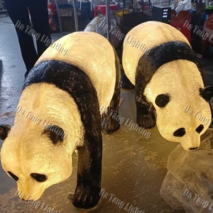 Artistic Panda Light Sculpture for Shopping Malls Theme Parks Festivals and Outdoor Photo Attraction Areas - Product Image 2