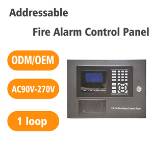 Panneau <span class=keywords><strong>de</strong></span> commande d'alarme incendie adressable à boucle unique AC90~270V certifié CE, bus CAN, 254 appareils adressables pour grands bâtiments - Product Image 2