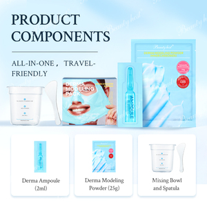 Kit Fiale da 2ml di Polvere Modellante Dermica Antiossidante Rassodante per Imperfezioni con Centella, Niacinamide e Ceramide per la Cura della Pelle Anti-Età - Product Image 6