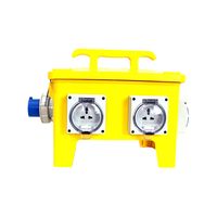Boîtier de distribution électrique industriel mobile personnalisé, étanche pour extérieur, avec alimentation et prises MCB, 32A
