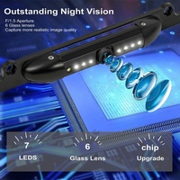 AHD CVBS Cut to Switch Caméra de recul de plaque d'immatriculation de style américain Vision nocturne Caméra étanche