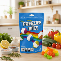 Sachet refermable réutilisable avec fermeture éclair pour aliments, emballage plastique, sac en aluminium