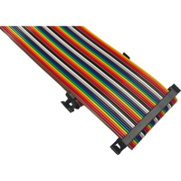 Harnais de câblage personnalisé FX2B-68SA-1.27R, pas de 1,27 mm, 68 broches, Linksunet UL2651 28AWG, assemblage de câble ruban coloré