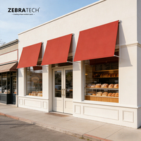 Auvent rétractable manuel en aluminium, imperméable, à bras articulés, moderne et luxueux, personnalisé pour balcon de villa extérieure