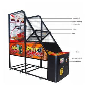 Macchina da Basket Arcade Commerciale a Gettoni Pieghevole per Interni, Gioco da Sala Giochi in Vendita - Product Image 5