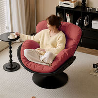 Sofá de lujo 360 giratorio cuero Metal nórdico Hotel silla sofá moderno sillón seccional hogar huevo muebles conjunto sala de estar sofás
