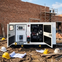 Générateur mobile silencieux, boîte insonorisée, démarrage à distance, refroidissement par eau pour moteur 50/60Hz, alimentation de secours extérieure