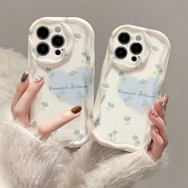 Flower and Heart Mobile Phone Case for IPhone 16 15 14 13 12 11 Pro Max Plus Hot Sale Frosted Shockproof Phone Cover