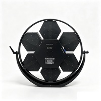 Lampu Matriks Heksagonal LED COB Retro 7, Lampu Strobo untuk Bar, Klub Malam, DJ, TV, Acara Live, Studio, dan Panggung