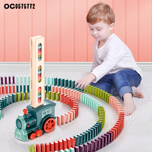 Train motorisé B/O électrique pour enfants, jouet avec son léger, éducatif, amusant - Product Image 2