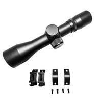 Lunette de chasse pour arbalète 4x32 optique non-illuminée HD réglable étanche avec base de montage 11 mm en alliage d'aluminium