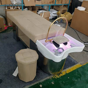 Sillón de Lavado para Salón de Belleza, Lavacabezas, Estación de Lavado de Cabello, Cama de Champú, Silla de Lavado de Cabello, Lavabo y Silla para Salón - Product Image 1