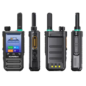 High-end modeli 4G küresel walkie-talkie Android ZELLO sürüm WIFI GPS Bluetooth 4G POC SIM kart ile 4.7 inç dokunmatik ekran 5000KM