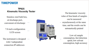 TP825 kinematik viskozite test cihazı enstrüman viskozimetre ölçüm test cihazları - Product Image 3