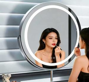 Espejo de Maquillaje con Luz LED de Escritorio, Espejo Giratorio Recargable, Espejo Inteligente con Luz de Relleno para Dormitorio, Famoso en Internet - Product Image 2