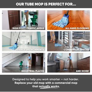 Tùy Chỉnh Công Nghiệp Sợi Nhỏ Ống Ướt Lau Máy Có Thể Giặt Sợi Nhỏ Sàn Lau Đầu Refill Cho Sợi Nhỏ Lau Làm Sạch Sàn - Product Image 6