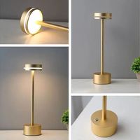 Lampe de lecture de bureau LED à commande tactile de luxe avec corps en aluminium, lumière blanc chaud, design européen pour une utilisation en chambre