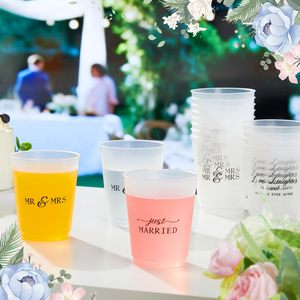 Bicchieri in Plastica PP Opaca Personalizzabili con Logo per Matrimoni ed Eventi, 9oz 12oz 16oz - Product Image 5