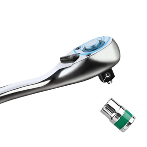 Llave de trinquete de cabeza de pera de 72 dientes con liberación rápida, llave de trinquete de dado que ahorra esfuerzo, de 1/4", 3/8", 1/2" para reparación automotriz - Product Image 3