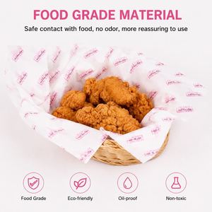 Customized Food Grade Greaseproof <b>Paper</b> Oil Proof Fast Food Wrapping <b>Paper</b> Burger Sandwich Packaging <b>Paper</b> - Product Image 1