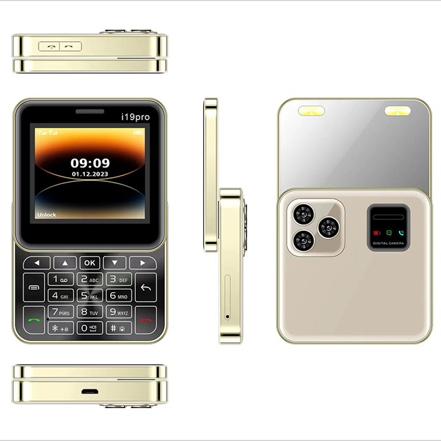 I19 Pro 2.4inch 1400mAh Inbuilt Battery Dual Sim GSM Simple Design Slide Cellphone
