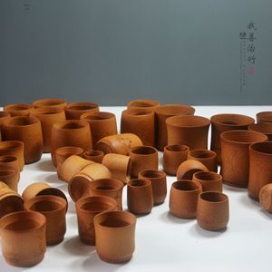 Bamboo Cups Small Traditional Reusable Tableware For Tea Wine Hot Pot Noodle Shop Custom Made - Product Image 2