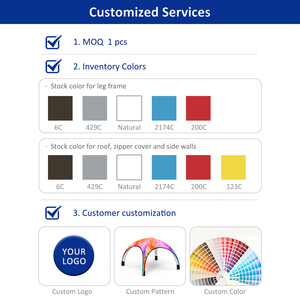 Chine Fabricant Expo Sports Blowup <span class=keywords><strong>Airdome</strong></span> Tente d'événement gonflable Auvent Publicité promotionnelle Tente gonflable en PVC pour événement - Product Image 5