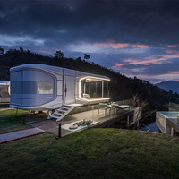 Alpicool E7 Maison Modulaire Préfabriquée de Luxe Moderne en Acier, Conteneur en Acier Étanche 27, Structure en Acier pour Abri de Voiture
