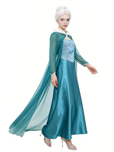 Halloween, Costume da <span class=keywords><strong>Elsa</strong></span> <span class=keywords><strong>di</strong></span> <span class=keywords><strong>Frozen</strong></span>, Abiti per Feste in Maschera, <span class=keywords><strong>Vestito</strong></span> da Principessa <span class=keywords><strong>Elsa</strong></span>, Servizio <span class=keywords><strong>di</strong></span> Outsourcing - Product Image 5