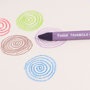 Foska naturale Eco Friendly 12 colori brillanti pastelli a cera di grasso da colorare senza pastelli per bambini di 2-4 anni con scatola di colore - Product Image 5