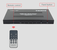 Switcher Multi Viewer HDMI 4K 4x1 PIP Pembagi Layar Empat dengan Pergantian Tanpa Gangguan untuk Ruang Konferensi dan Ruang Kontrol