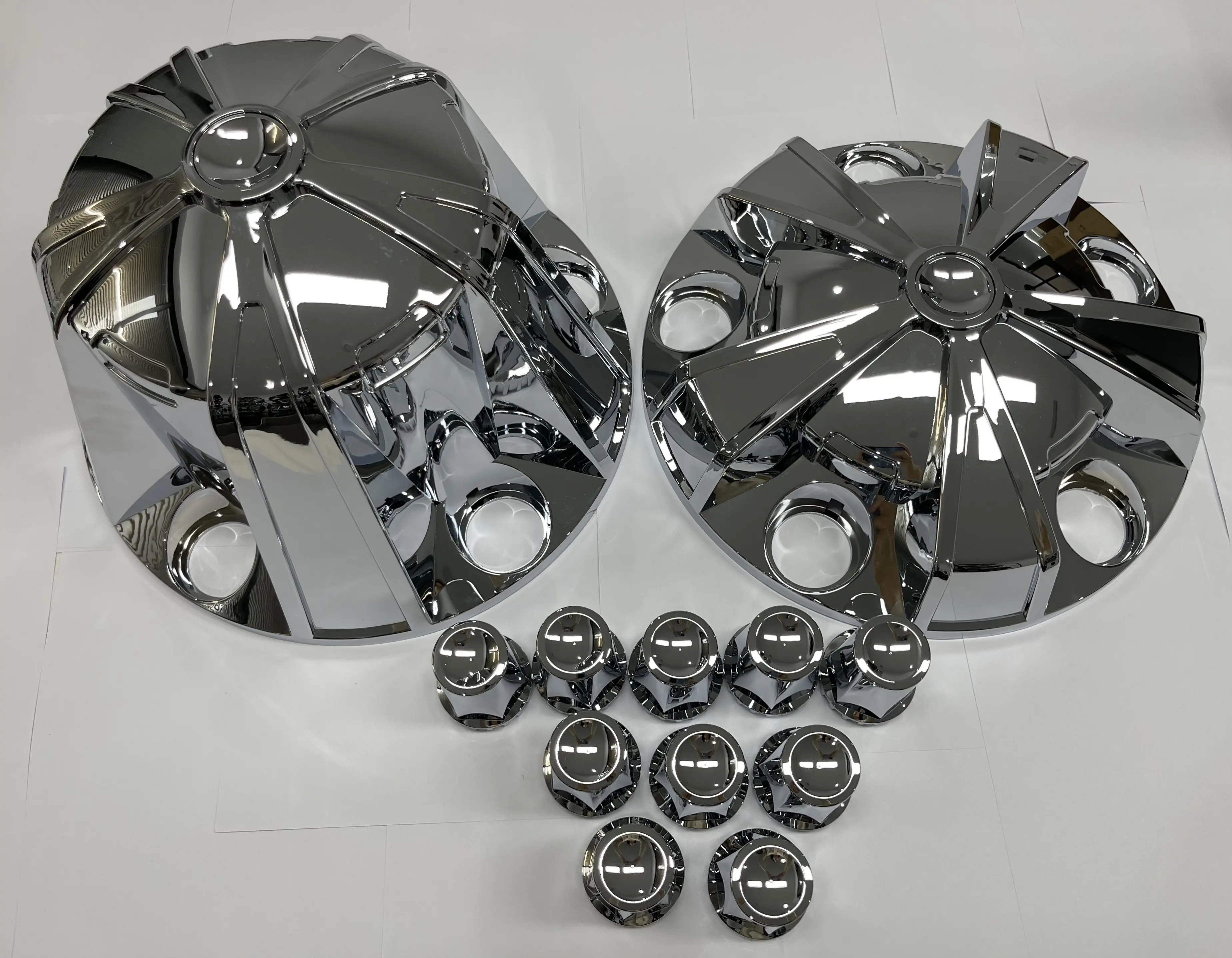 Chrome Abs Truck Wheel Axle Cover Kit