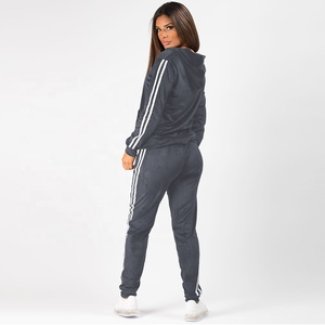 PIHA SPORTS Conjunto Deportivo de Invierno para Mujer, Sudadera con Capucha + Pantalones Deportivos, Poliéster/Algodón Satinado, Traje Deportivo para Correr - Product Image 5
