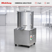 Commerciële roestvrijstalen knoflookpelmachine 35kg/u 220V luchtaangedreven voedselverwerkingsapparatuur BS-TP35 voor fabriek OEM ODM