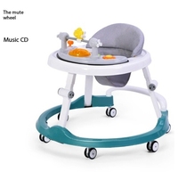 Poussette multifonctionnelle en forme de U pour enfants, trotteur anti-chute et anti-renversement avec cadre en plastique pour garçons et filles