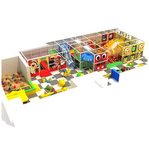 Fabricante Mayorista de Equipos de Juegos Infantiles Comerciales para Interiores con Piscina de Pelotas, Caja de Arena, Tobogán Tubular y Estructura de Escalada - Product Image 1