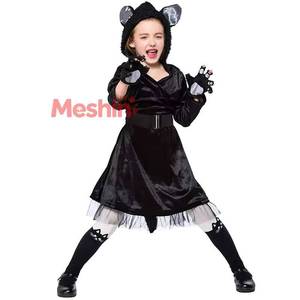 Disfraz de Gato Negro para Niños, Disfraz de Halloween, Día del Niño, Actuación, Cosplay - Product Image 1