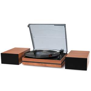 Tourne-<span class=keywords><strong>disque</strong></span> vintage avec Bluetooth, lecteur <span class=keywords><strong>de</strong></span> vinyle, haut-parleurs stéréo intégrés, arrêt automatique, sortie RCA et plateau pleine grandeur - Product Image 2
