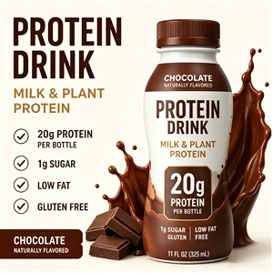 Milk-shake liquide oral pour adultes riche en protéines 414 ml 42 g Protéines concentrées Remplacement de repas Saveur chocolat - Product Image 1