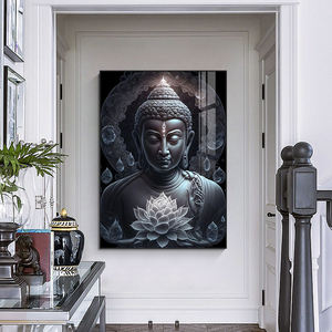 Luxury Art Deco Sakyamuni <strong>Buddha</strong> Wall <strong>Painting</strong> HD Printed Posters on <strong>Canvas</strong> Crystal Porcelain Design Home Decoration - Product Image 1