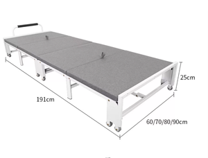 Cama Plegable Individual Moderna para Oficina, Hospital, Hotel, Hogar, Cama Portátil para Adultos, Estructura Metálica para Sala de Estar, Plegable para Siesta - Product Image 6