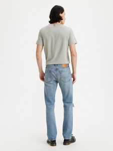 YKMOZI, pantalones vaqueros ajustados de alta calidad para hombre, azul claro, rodilla desgastada, diseño rasgado, gótico, logotipo personalizado, impresión, fabricante OEM - Product Image 4