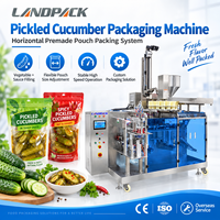 Machine de remplissage et d'emballage automatique horizontale pour sachets préformés Doypack de légumes marinés, cornichons et radis