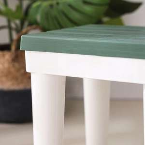 Taburete Pequeño Creativo de Plástico y <span class=keywords><strong>Madera</strong></span> de <span class=keywords><strong>Pino</strong></span>, Silla de Plástico - Product Image 6