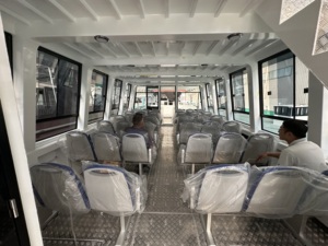 Nouveau bateau ferry catamaran en aluminium avec 60 sièges, 11,6 m x 4 m, double pont pour passagers, essence/gasoline - Product Image 4