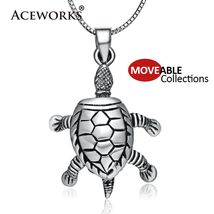 Real 375 9ct Gold & CZ Crystal Turtle Necklace Necklace Animal Pet 