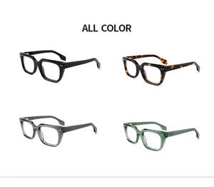 Klasik dikdörtgen gözlük kaplumbağa kahverengi asetat çerçeve Retro Vintage erkekler kadınlar için <span class=keywords><strong>50s</strong></span> 60s tarzı kaliteli gözlük - Product Image 5