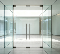 Verre trempé ultra-transparent de 5 mm à 15 mm, structure solide, dimensions personnalisables, largement utilisable pour les ateliers et les salles de bain